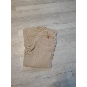 VTG Carhartt Loose Orignial Fit Workpants Canvas Brown 36x30 B151-DKH Carpenter